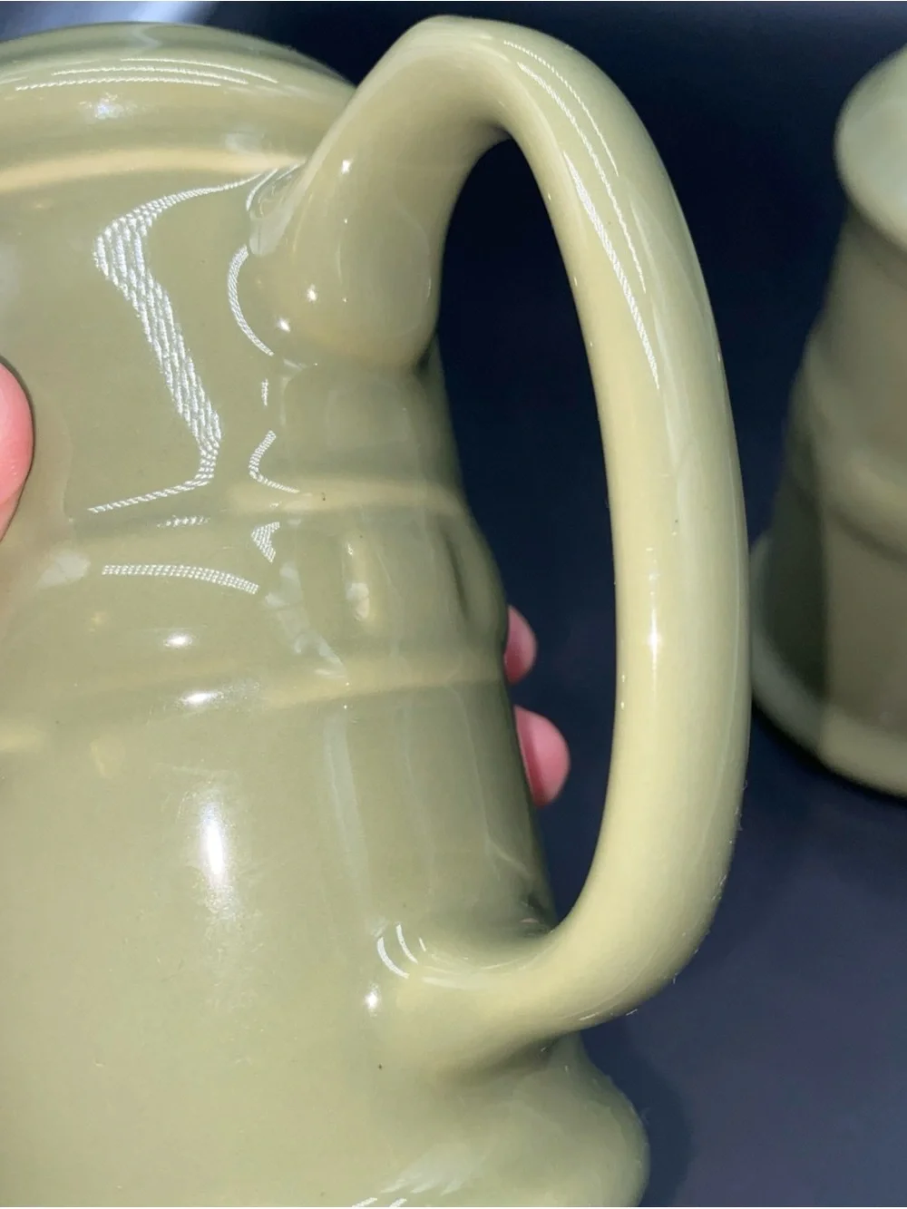 Sage Green Longaberger Salt And Pepper Shakers